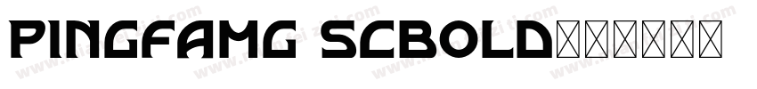 pingfamg scbold字体转换
